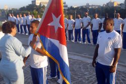 Abanderado el equipo Cuba rumbo a Panam