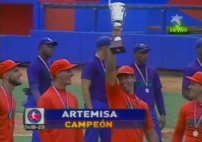 Artemisa, campen de la 1ra. Serie de Bisbol Sub-23