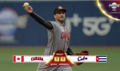 Premier 12: Cuba debuta por la puerta estrecha ante Canada y cae 3-0.