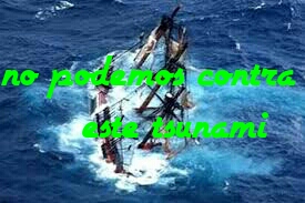 Ni los piratas controlan un tsunami en accion
