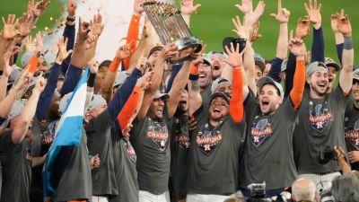 Astros de Houston, campeones de las grandes Ligas de bisbol de EEUU.