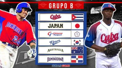 Cuba en el Grupo B del fuerte torneo Premier12 de bisbol.