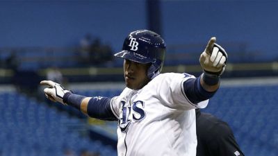 Escobar se une al ataque de los Rays