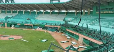 Huracán Ian afecta estadios beisboleros de Cuba.