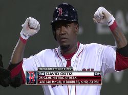 Ortiz extiende racha y Boston gana en la 11ma