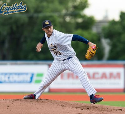 Picher Lzaro Blanco, lder en ponches de liga Can-Am.