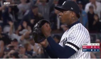 Yankees ganan el comodn ante Mellizos. Chapman cierra el juego.