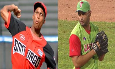 PlayOff Santiago de Cuba - Las Tunas: Carlos Font vs. Yudiel Rodrguez.