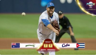 Premier 12: Cuba vence in extremis 3-2 a Australia y sigue con vida.