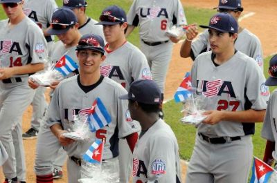 Tope de bisbol Cuba-USA Estadounidenses vencen e igualan