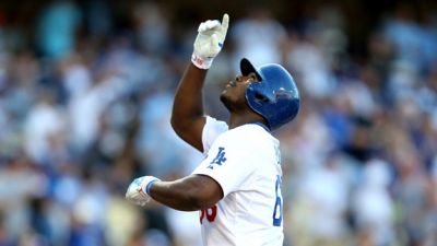 Yasiel Puig entrena junto a Miguel Cabrera