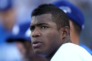 Yasiel Puig fuera de la alineacin