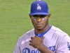 Yasiel Puig se pinta México y Puerto Rico en la cara por solidaridad.
