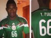 Yasiel Puig posa con la playera de la Seleccin Mexicana