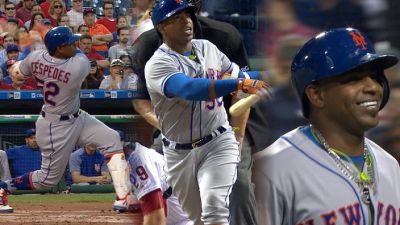 Yoenis Cspedes dio tres jonrones en paliza de Mets sobre Filis.